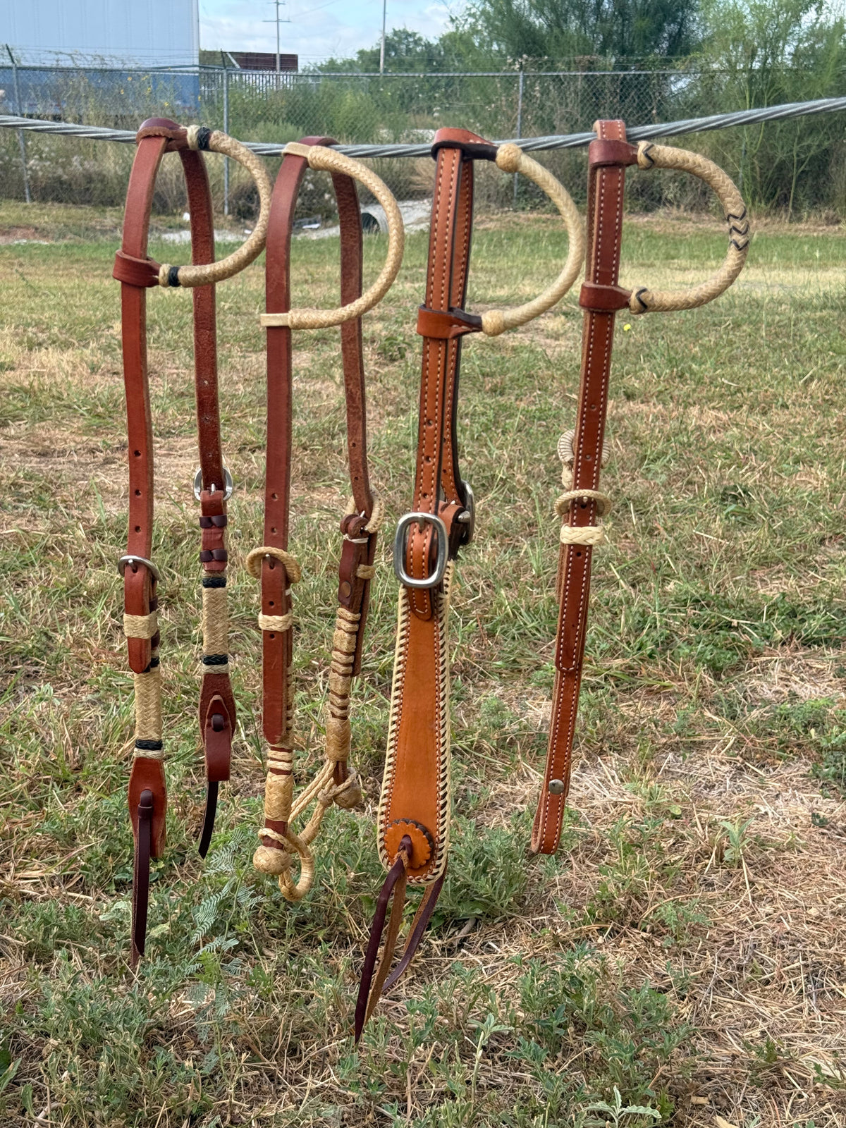 One Ears | Rawhide Braided Headstalls