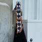 Belt Buckle Bag | Black w/ Checkered Strap