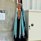 Belt Buckle Bag | Black w/ El pinto Strap & Fringe