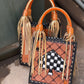 NEON WRANGLER- Checkered Ace TASSEL