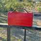 The Dime | Genuine Gator Mini Handbag - Red