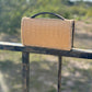The Dime | Genuine Gator Mini Handbag - Saddle Tan