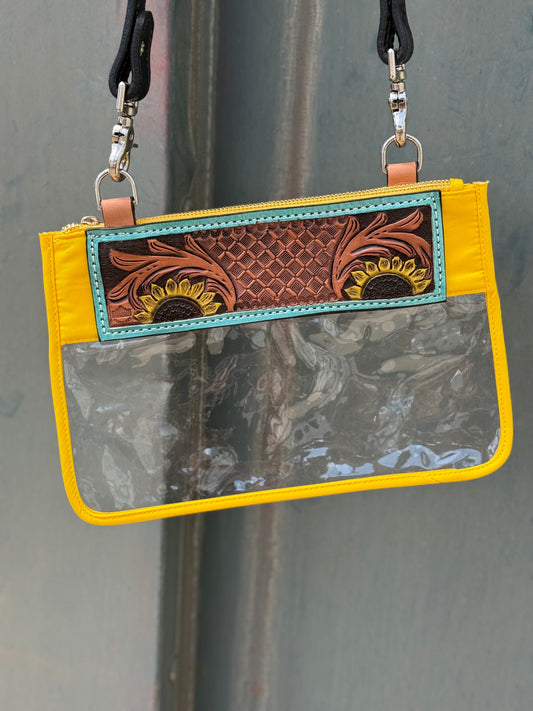 Clear Travel Bag - Sunflower