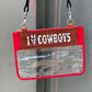 Clear Travel Bag - I <3 Cowboys