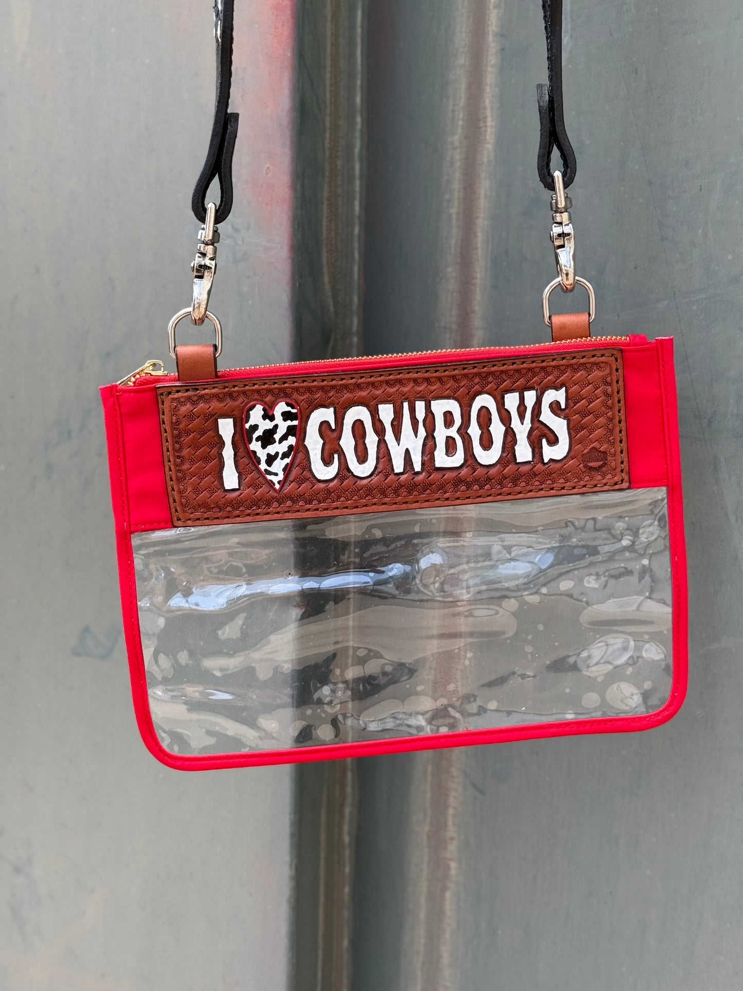 Clear Travel Bag - I <3 Cowboys