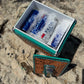 Retro Rodeo Turquoise Cooler- Rhinestone (golden)