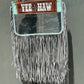 Clear Travel Bag - Yee* Haw Silver Fringe