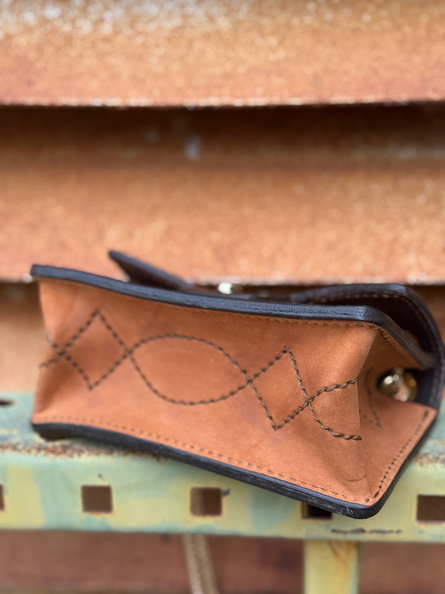 The Cowgirl Clutch - Turquoise (FULL LEATHER)