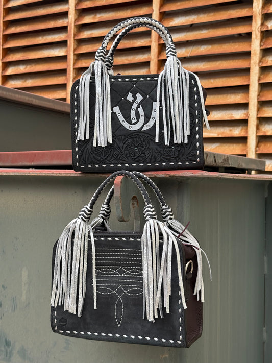 Bronco Bags - Black Cowboy Stitch