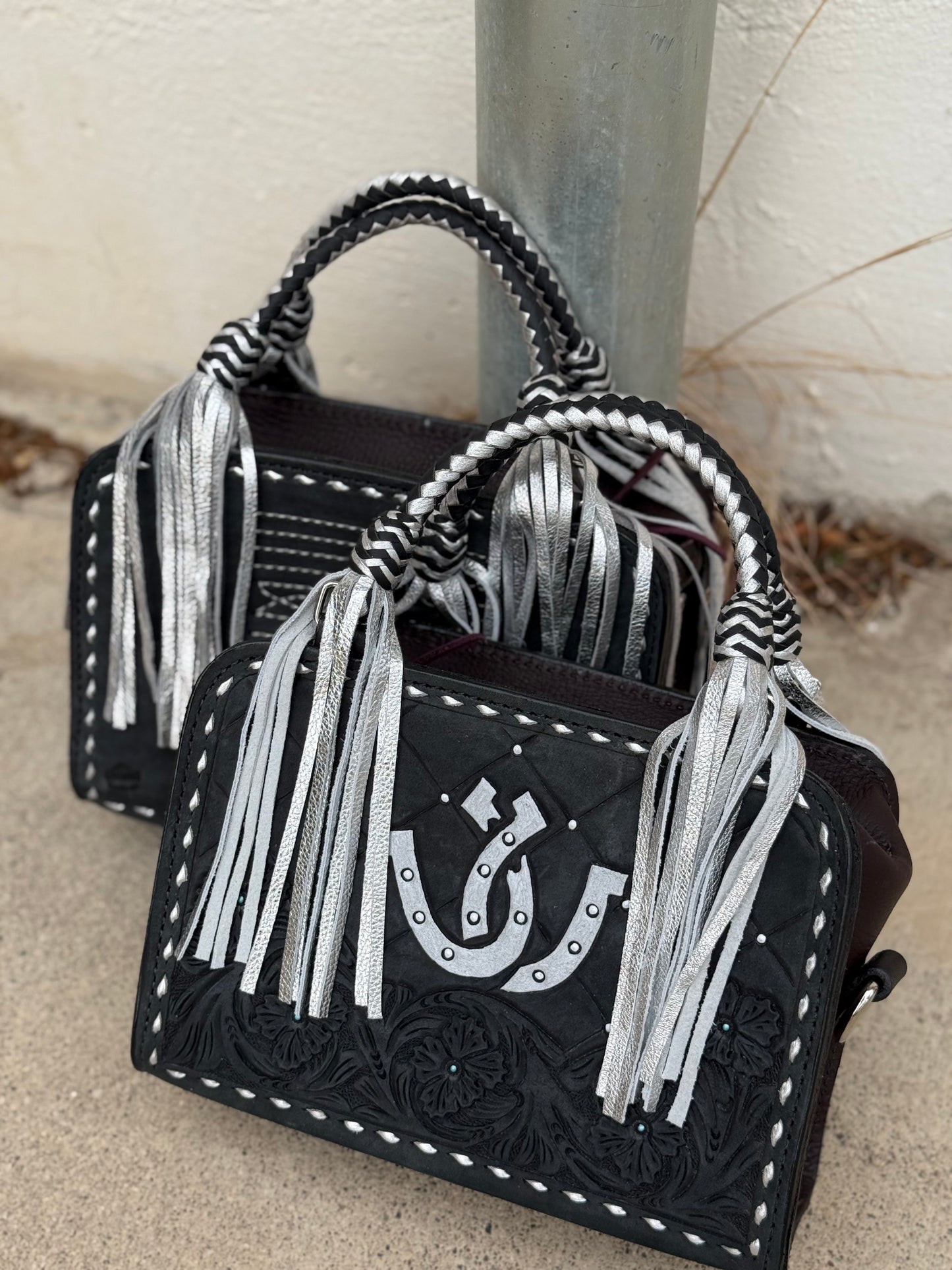 Bronco Bags - Black Cowboy Stitch