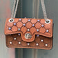 The Cowgirl Clutch- RHINESTONE 2-TONE (FULL LEATHER)