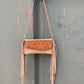 Fringe Clutch- Turquoise Stone (cream)