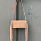Fringe Clutch- Turquoise Stone (cream)