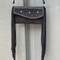 Fringe Clutch- Turquoise Stone (black)