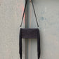Fringe Clutch- Turquoise Stone (black)
