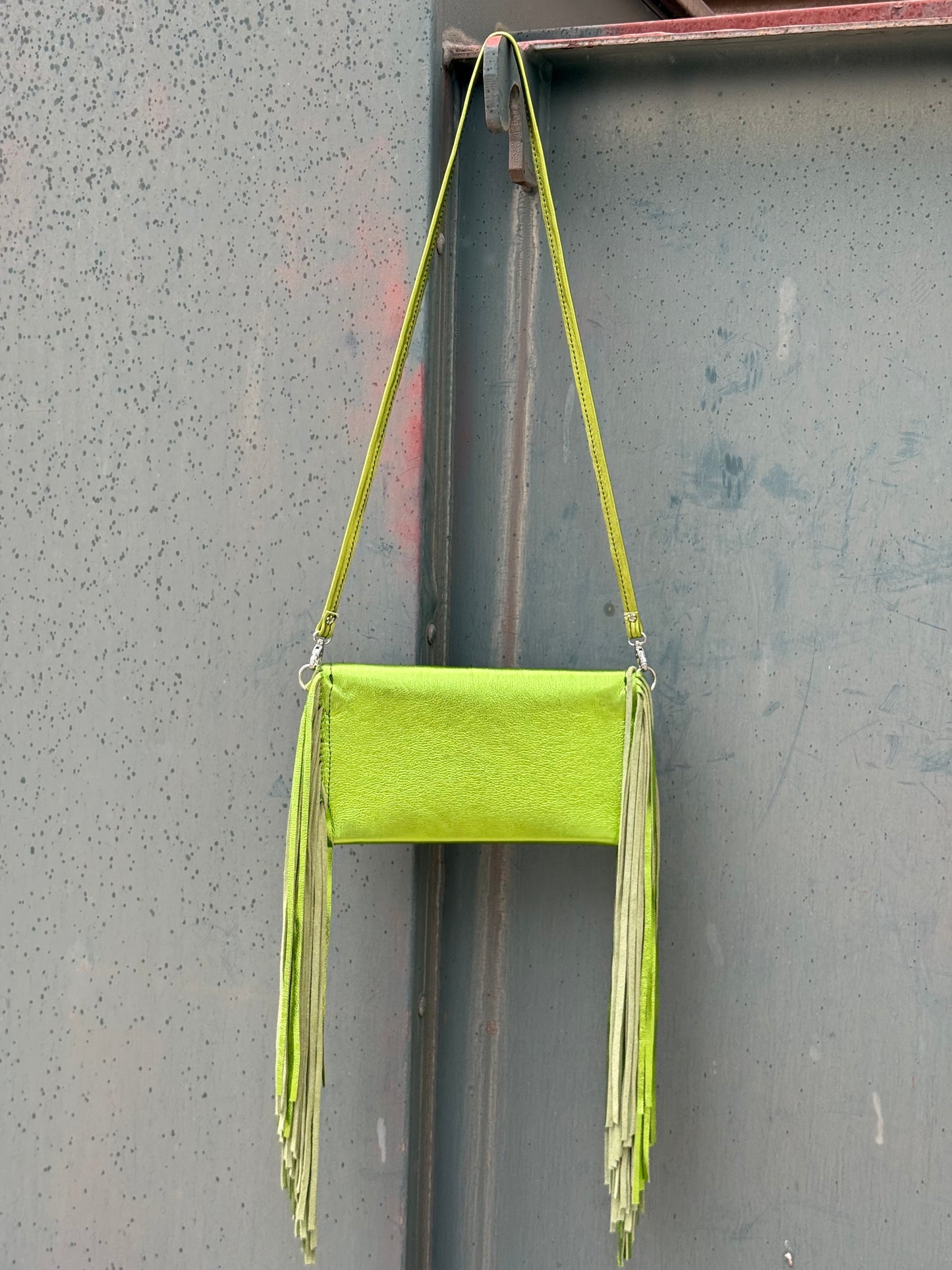 Fringe Clutch- Prickly Pear