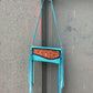Fringe Clutch- Turquoise Metallic