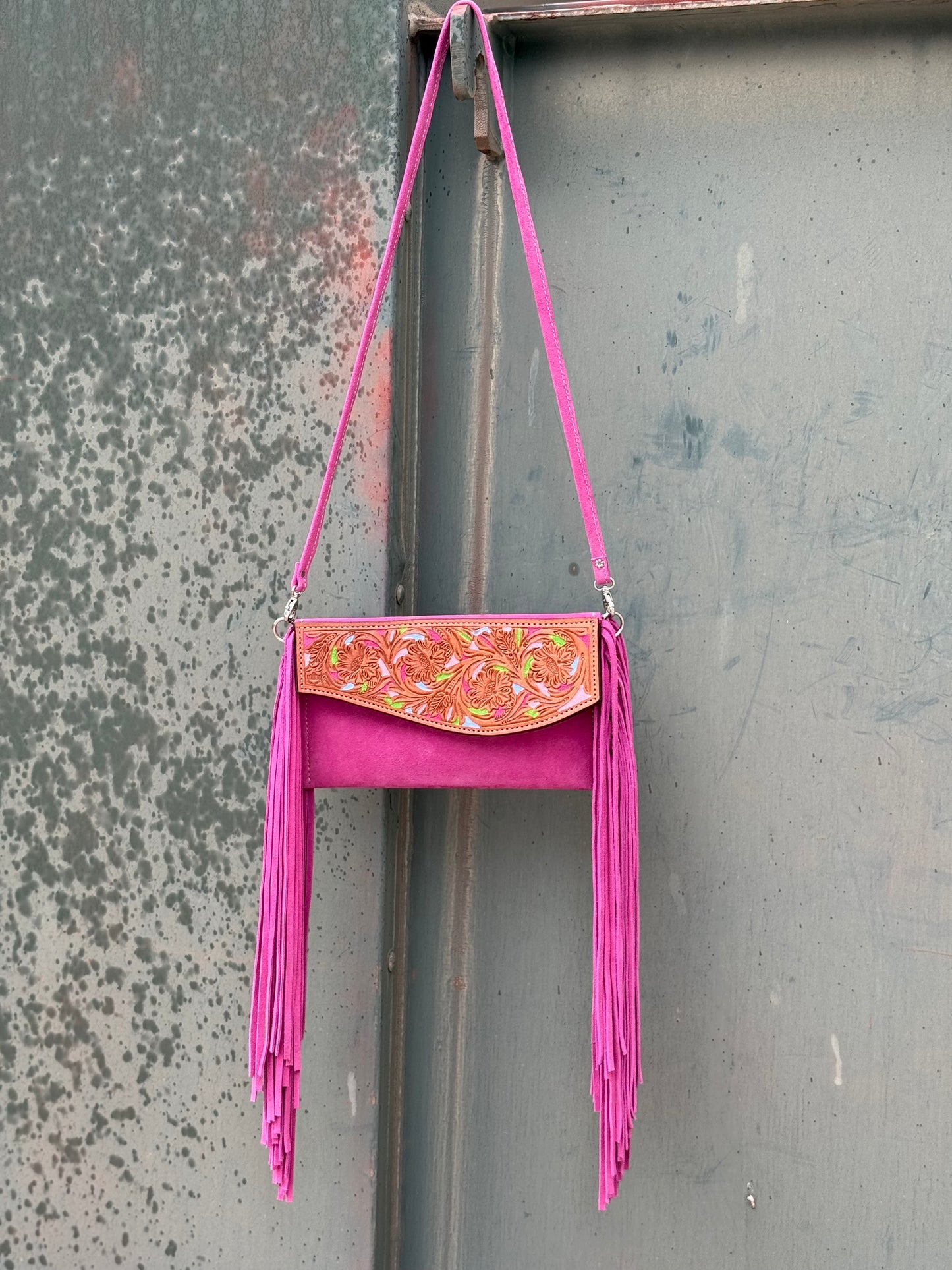 Fringe Clutch- Confetti