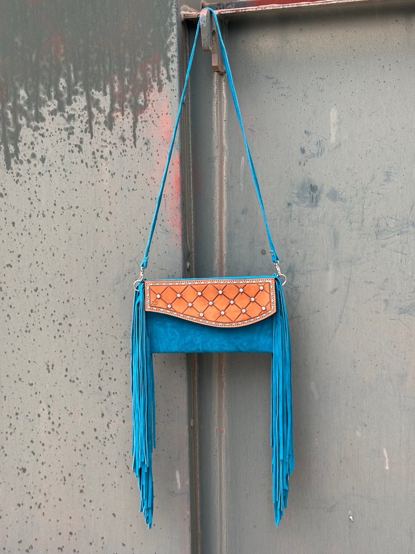 Fringe Clutch- Rhinestone
