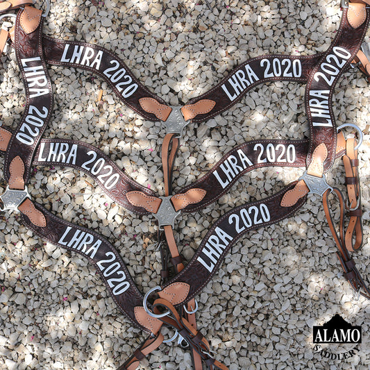Rodeo Award | 2.5" Wave Breastcollar with floral tool & lettering (18)