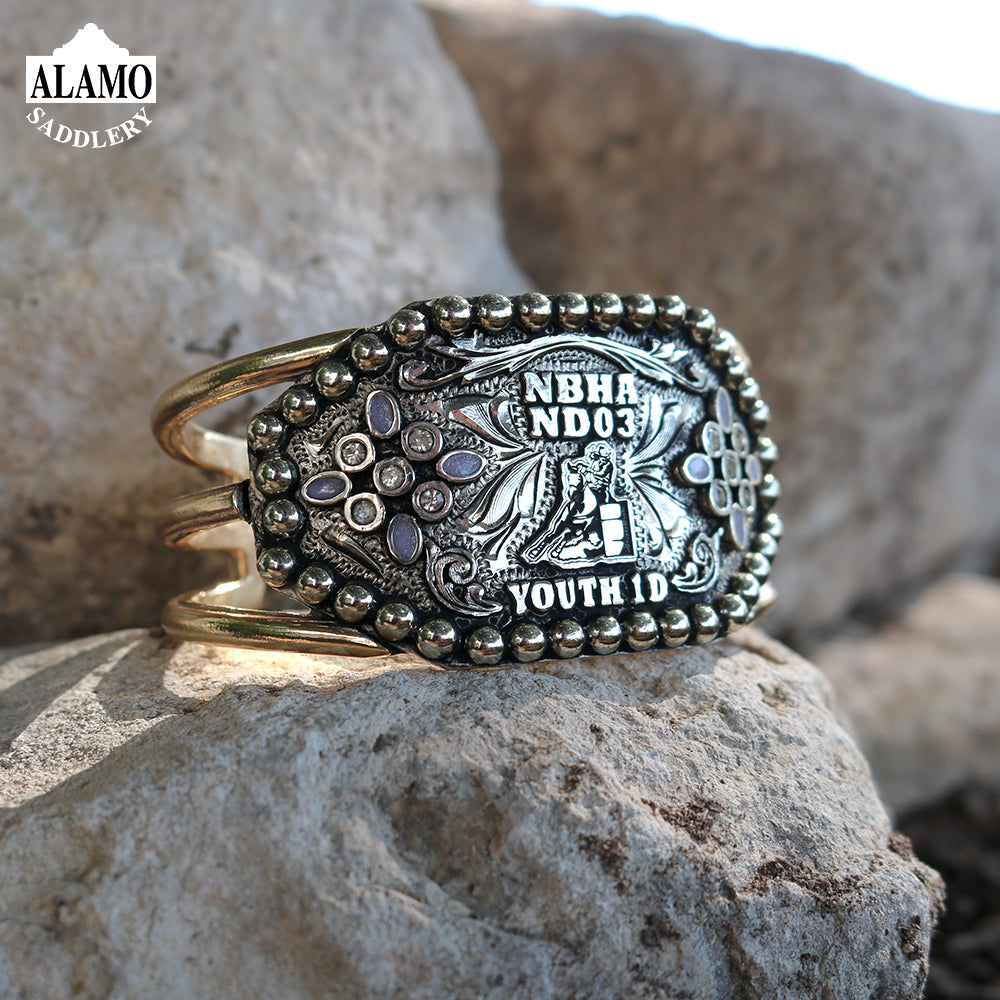 Rodeo Award | Custom Trophy Cuff Bracelet Style 2