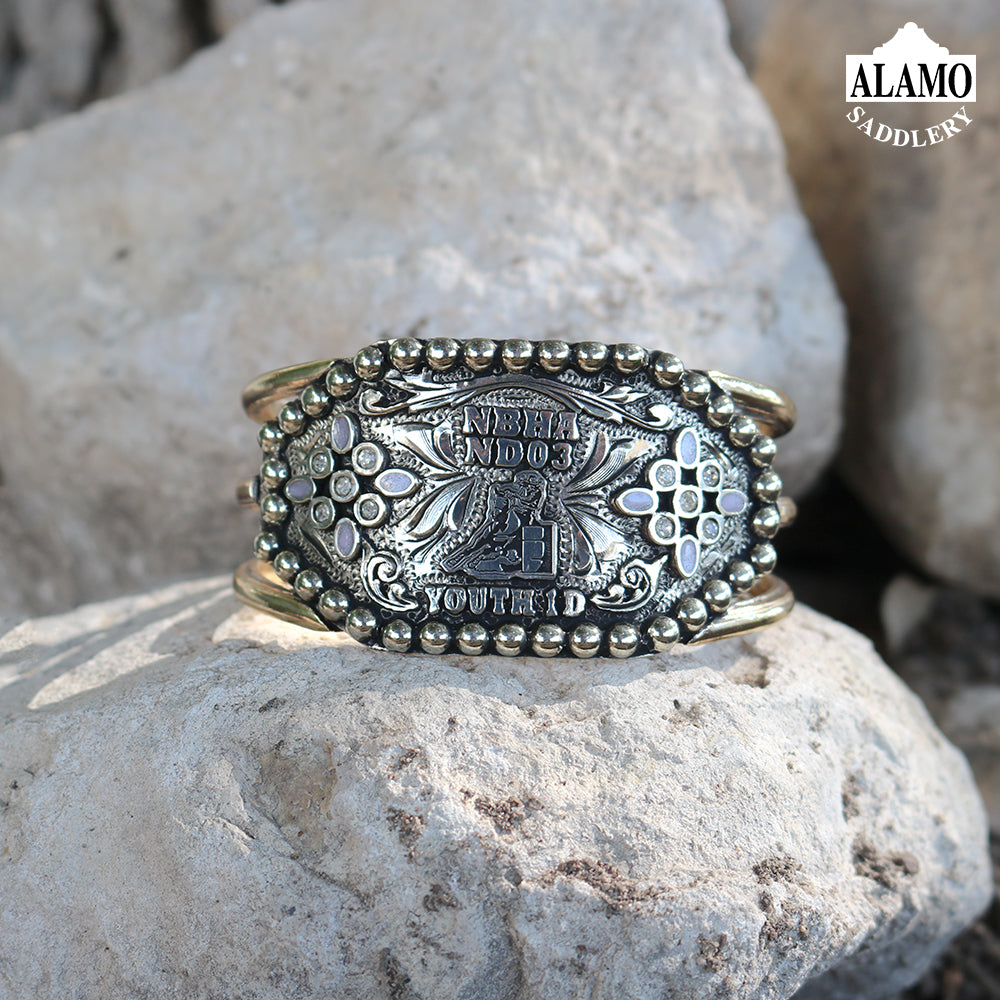 Rodeo Award | Custom Trophy Cuff Bracelet Style 2