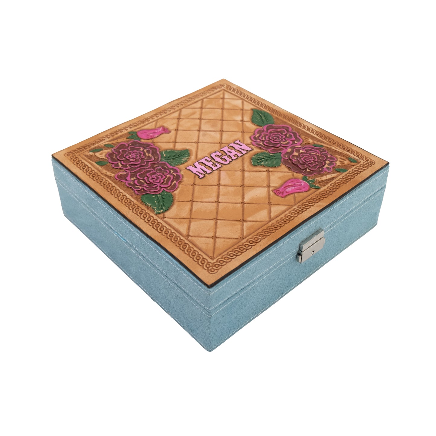 Rodeo Award | Large Velvet Jewelry Box w/ lettering
