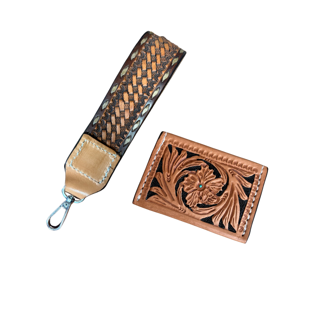 ADD the matching card holder & stadium bag to your wristlet
