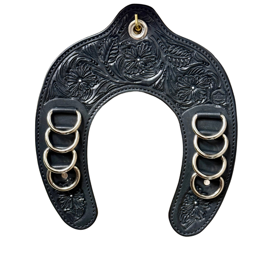 Horse Shoe Wild Rag Holder- Knight Cowboy
