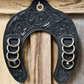 Horse Shoe Wild Rag Holder- Knight Cowboy