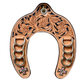 Hose Shoe Wild Rag Holder w/ Conchos- Pink Shimmer