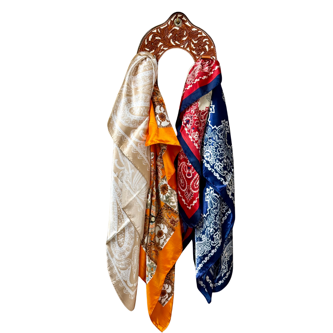 Horse Shoe Wild Rag Holder- Whiskey