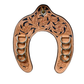 Horse Shoe Wild Rag Holder- Red Shimmer
