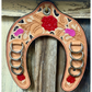 Horse Shoe Wild Rag Holder- Cheetah Rose