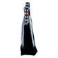 Belt Buckle Bag | Black w/ Checkered Strap w/ Fringe