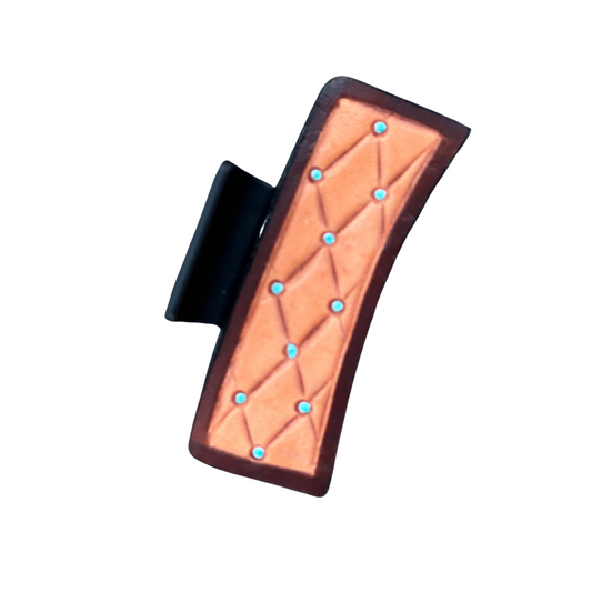 Large Quilted Hair Claw