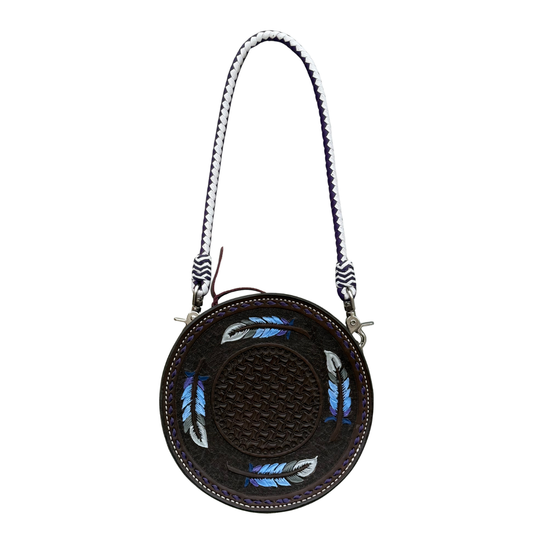 8" Feather Canteen Handbag