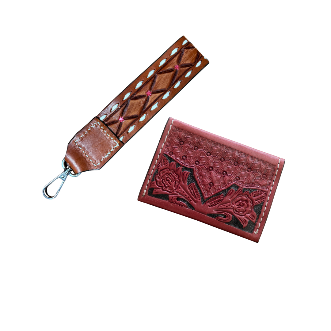 ADD the matching card holder & stadium bag to your wristlet