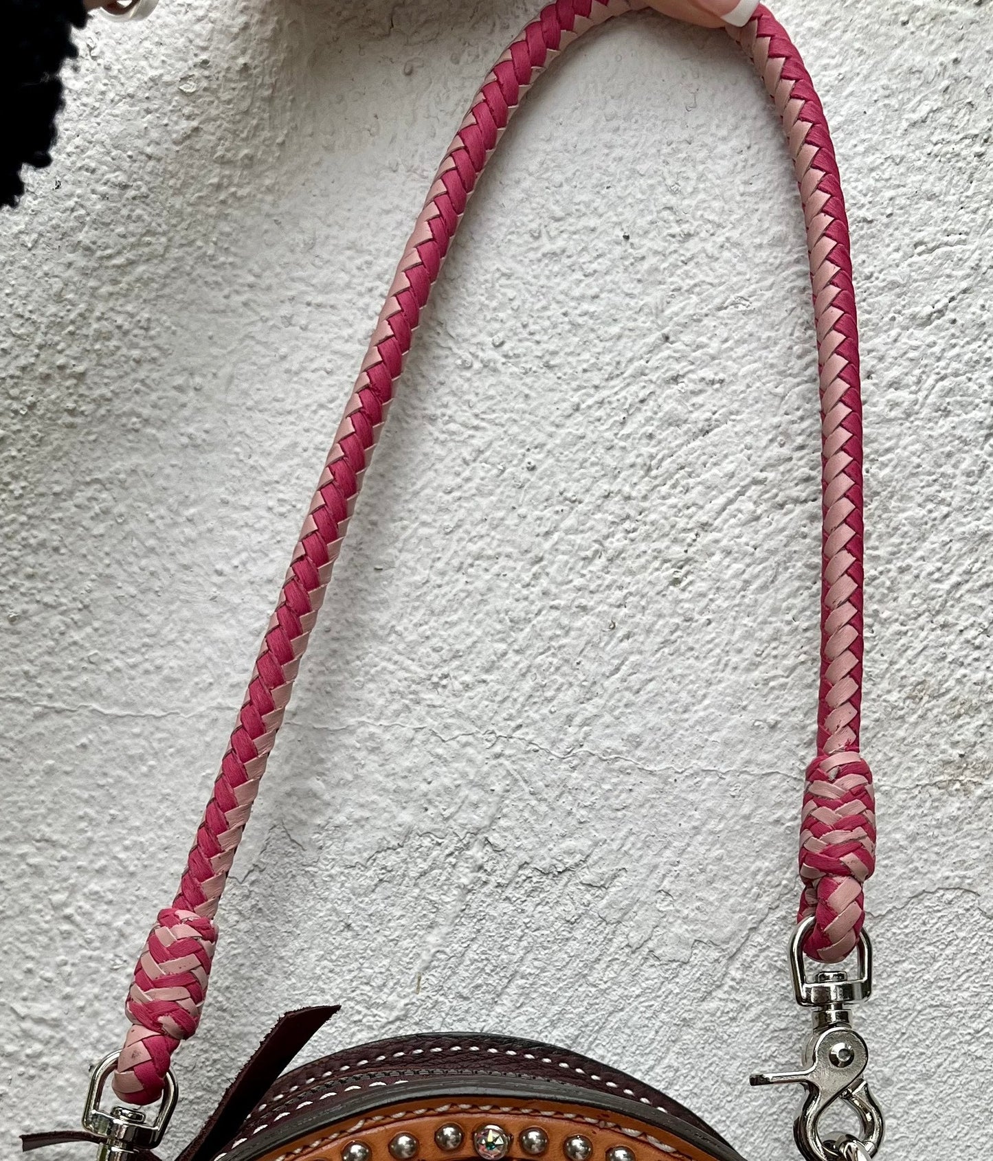 22" Hand braided strap (CLUTCH LENGTH)
