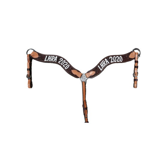 Rodeo Award | 2.5" Wave Breastcollar with floral tool & lettering (18)