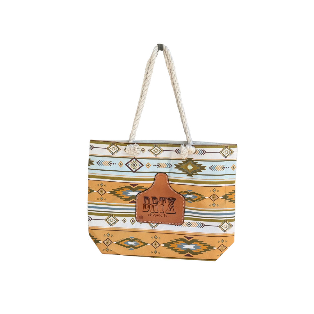 Rodeo Award | Carry All Printed Tote w/ Cow Tag