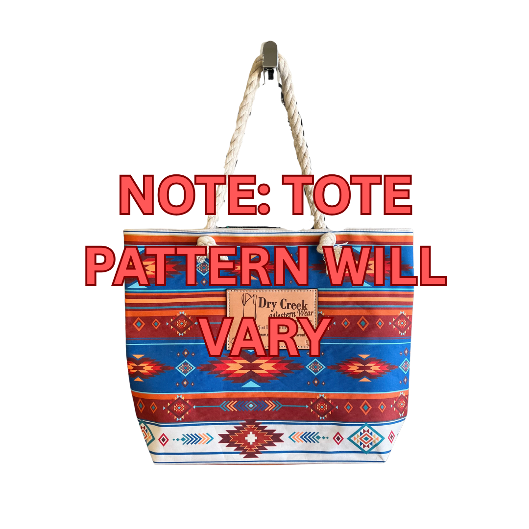Rodeo Award | Carry All Printed Tote w/ Patch