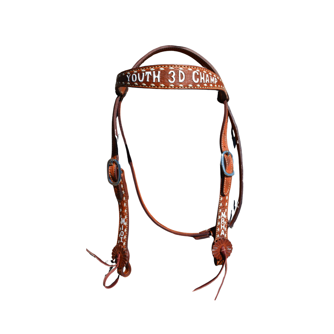 Rodeo Award | 1.5" Contour Browband Floral tool w/ B/S
