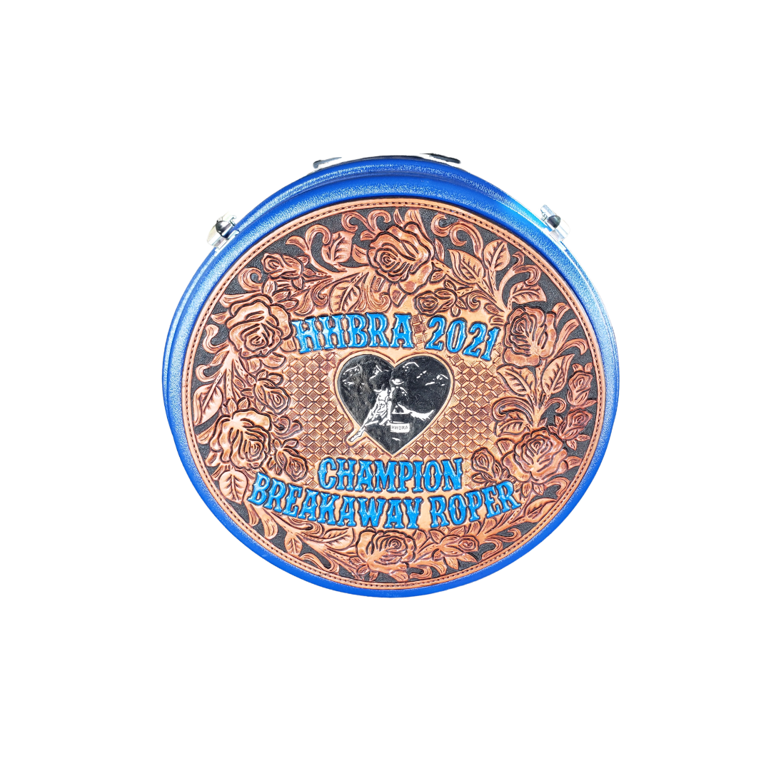Rodeo Award | Rope Can Combo Tooled with Paint, logo & Lettering (21)