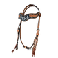 Rodeo Award | 1.5" Wave Browband Floral, BGP & Buckstitch