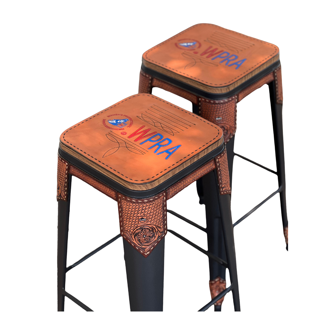 Rodeo Award | Bar Stool Trophy Cowboy Stitch Edition