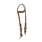 Rodeo Award | Wave one ear floral tooled w/ background paint (8 letters)