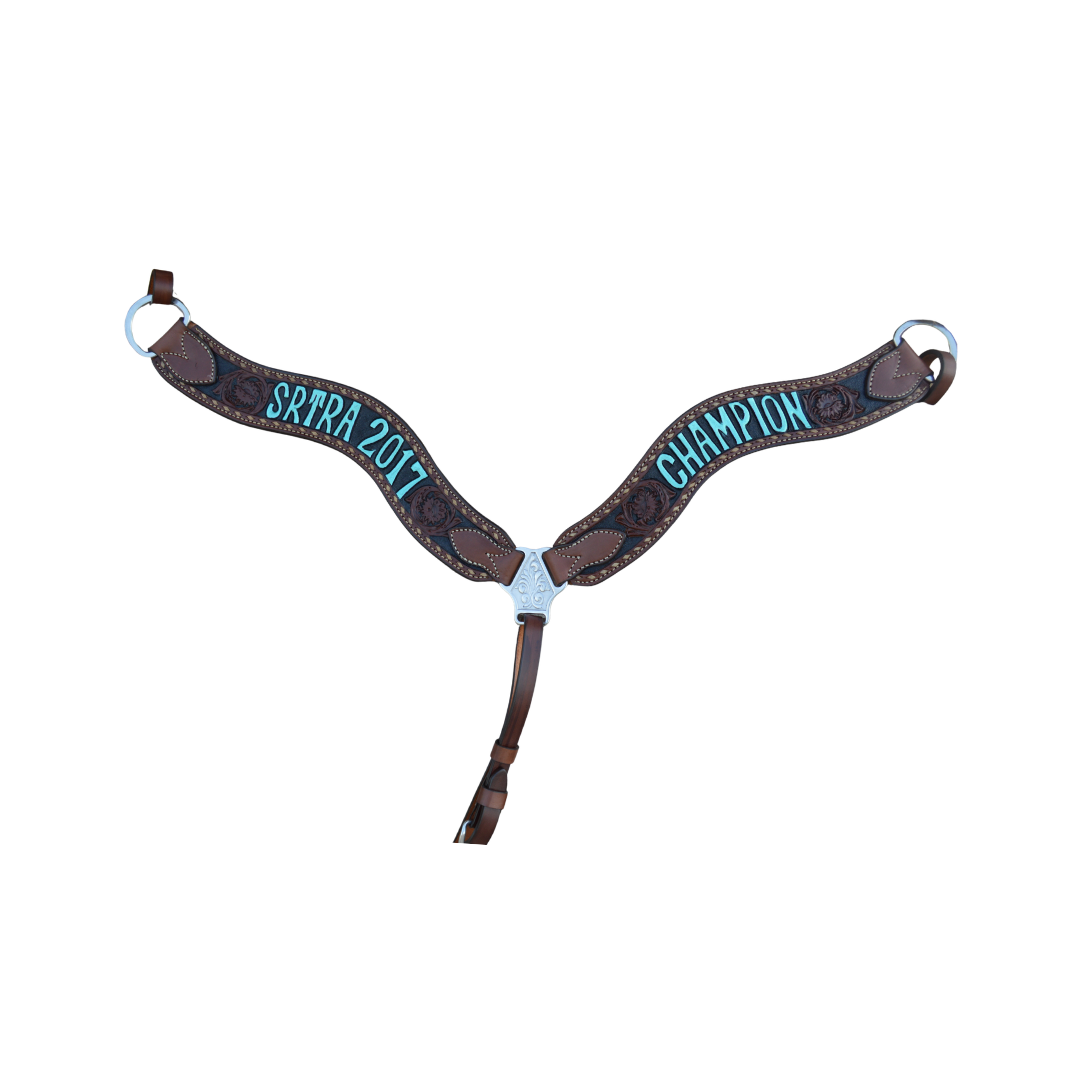 Rodeo Award | 2.5" Wave Breastcollar w/ BGP & Buckstitch (17)