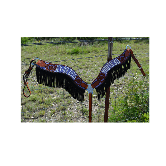 Rodeo Award | 2.5" Wave Breastcollar w/ BGP & Fringe (16)