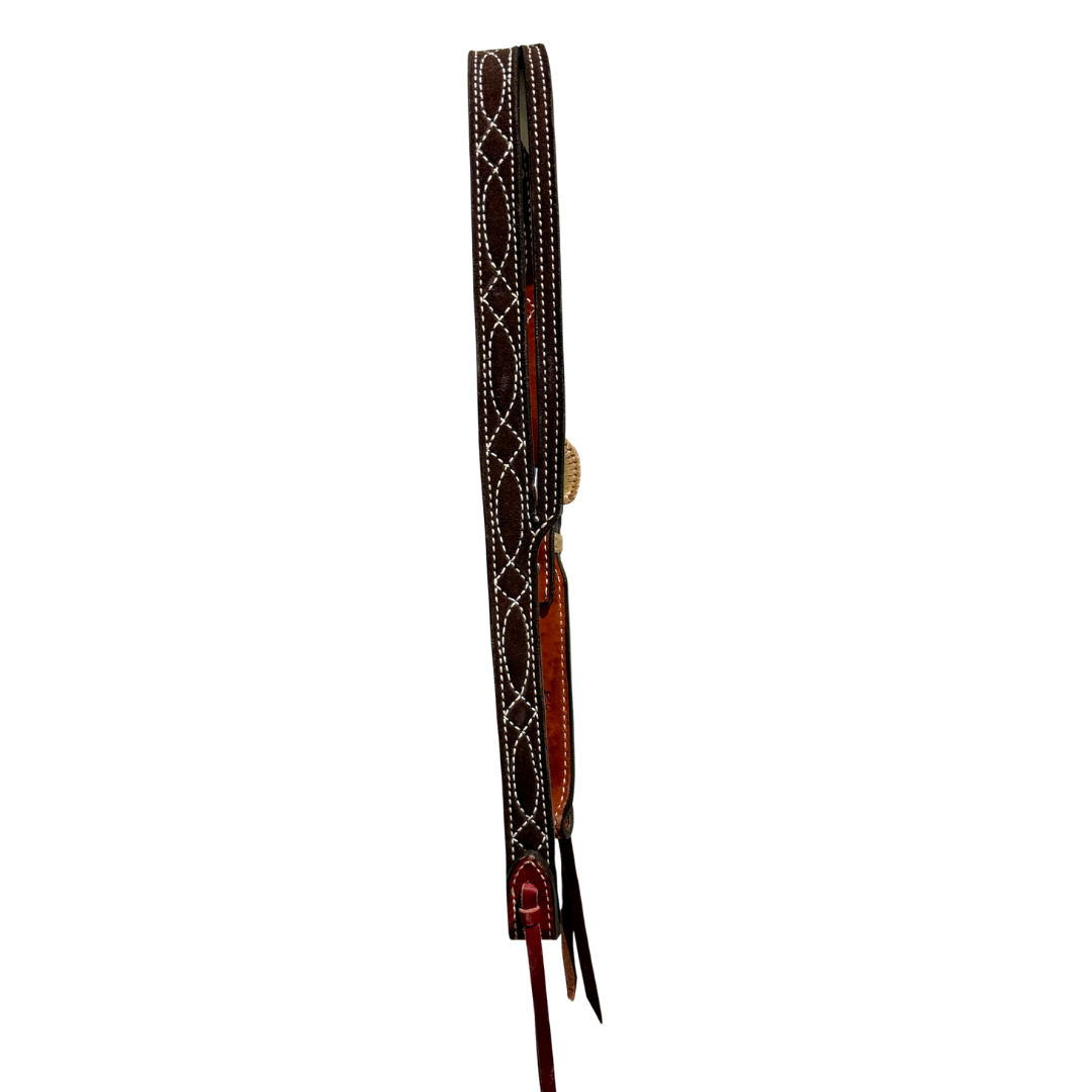 Slit ear- chocolate Cowboy Stitich